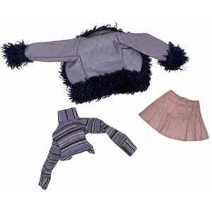 Vintage 2001 Bratz Wintertime Wonderland Dana Jacket Pink Skirt Shirt Top MGA